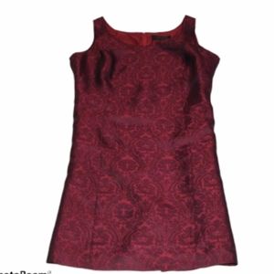 Anne Klein woman's size 16W Dress Wine and Black